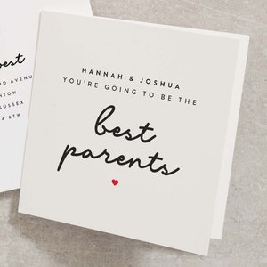 Personalised Pregnancy Card For Parents To Be, Mummy and Daddy To Be Pregnancy Card, Going To Be The Best Parents Pregnancy Card PG029