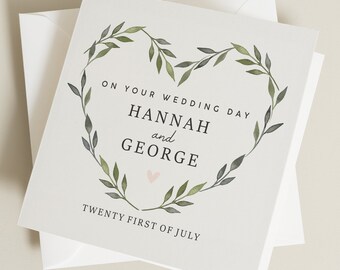 Wedding Day Card, On Your Wedding Day Card, Congratulations Wedding Card, On Your Wedding Day, Happy Wedding Day Card, Wedding Gift Card