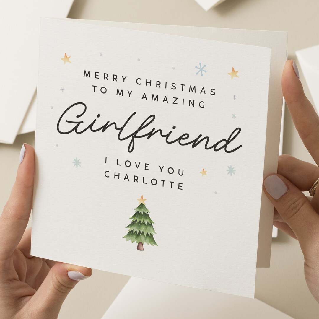 Christmas Card for Girlfriend Girlfriend Christmas Card for - Etsy