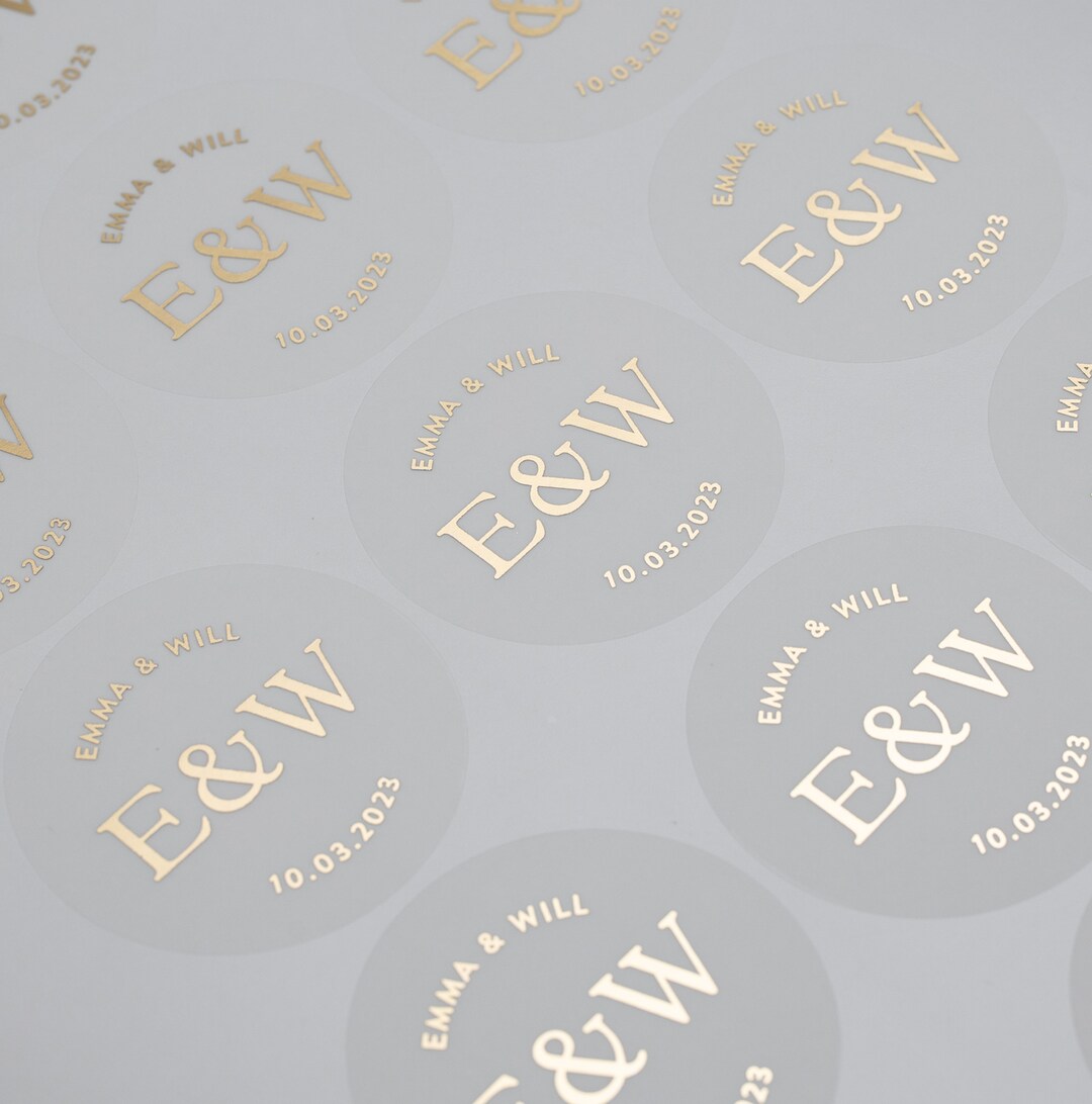 Foil　Personalised　日本　Gold　Invitation　Stickers　Stickers　Wedding　Etsy