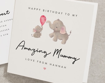 Incroyable carte d'anniversaire maman, carte de joyeux anniversaire maman personnalisée, carte d'anniversaire de maman, carte d'anniversaire spéciale maman, carte d'anniversaire BC1017
