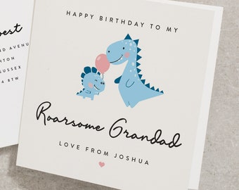 Happy Birthday Grandad Card, Grandad Birthday Card, Personalised Grandad Birthday Card, Special Grandad Birthday Card, Birthday Card BC1024