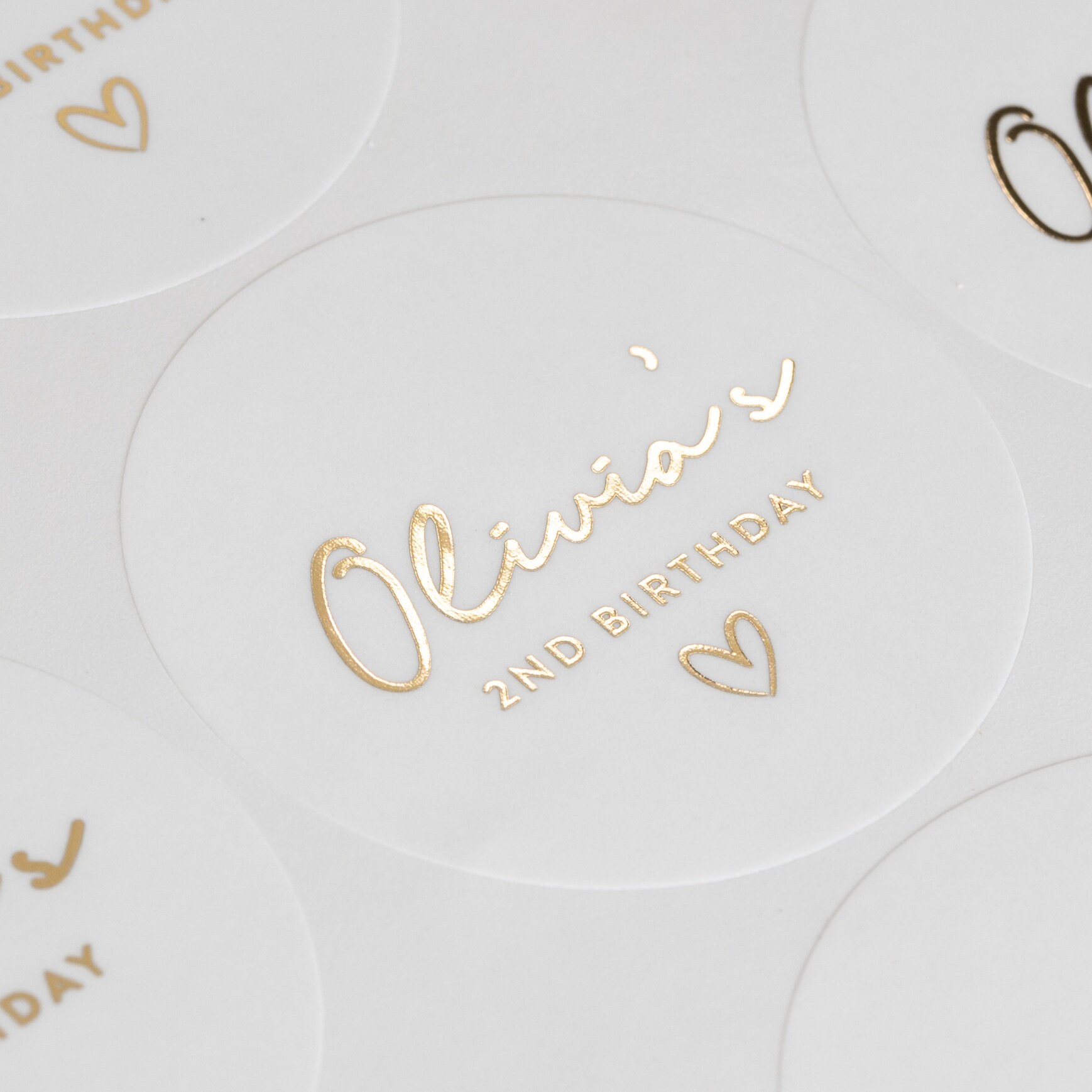 2nd Birthday Favor Bag Stickers Etsy UK