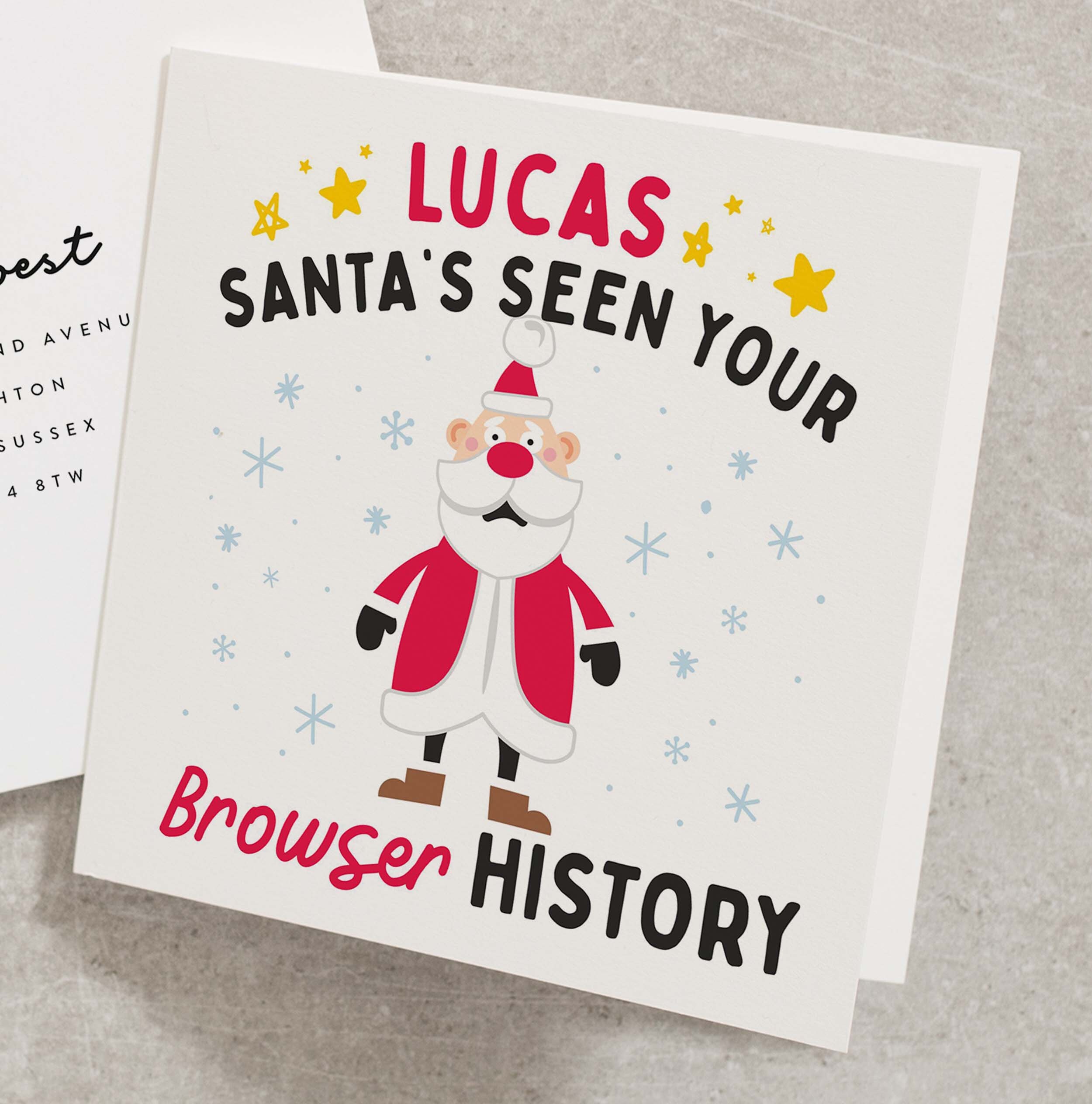 Funny Christmas Card Personalised Christmas Card Merry - Etsy