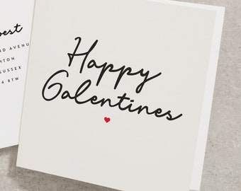 Happy Galentines Day Card, Best Friend Valentines Card, Card For Your Bestie, Best Friend Card For Her, To My Galentine, Girl Friend VC090