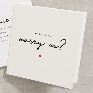 Will You Marry Us Card, Will You Marry Us Officiant Proposal, Will You Marry Us, Wedding Celebrant, Officiant Wedding Card WY074