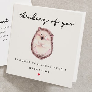 Thinking of You Get Well Soon Card, Cute Pun Wishing You A Speedy Recovery Card, Feel Better Soon Card, Just A Little Note To Say Card GW006