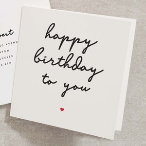 Happy Birthday Card, Birthday Card For Him, Boyfriend Birthday Card, Girlfriend Birthday Card, Husband Happy Birthday Card BC1110