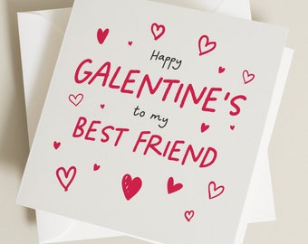 Galentines Day Card, Friend Valentines Day Card, Best Friend Valentines, Palentine's Day Card For Him Or Her, Valentine's Gift For Friend