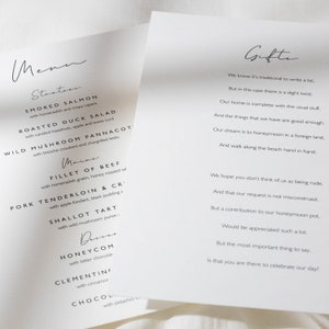 Simple Vellum Wedding Invitation Set, Personalised Elegant Wedding Invitation with Bellyband, RSVP, Wax Seal & Vellum Wrap 'Olivia' SAMPLE image 4