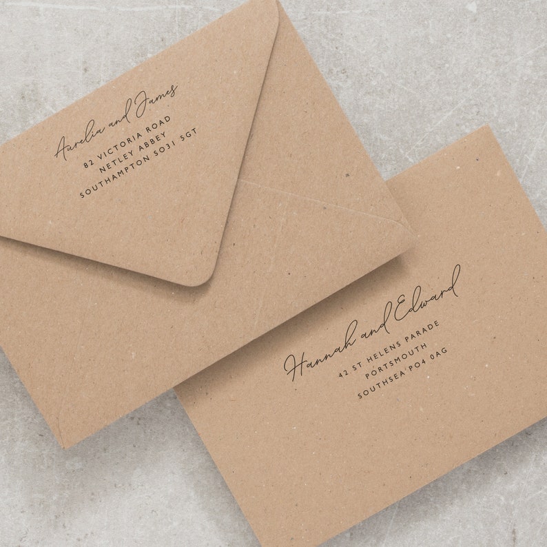 Recycled Kraft Envelopes C6 C5 or 5x7 Eco Invitation or RSVP Etsy UK