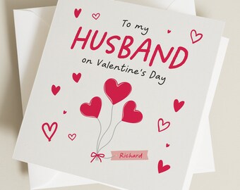 Husband Or Wife Valentines Day Card, Husband Valentine's Day, Valentines Day Card For Him Or Her, Husband Valentine's Card, valentine's Gift