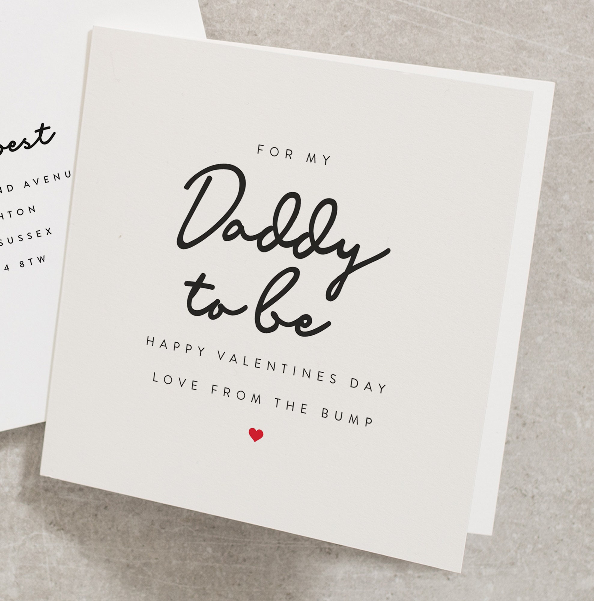 Daddy to Be Valentines Card for My Daddy to Be Valentines - Etsy UK