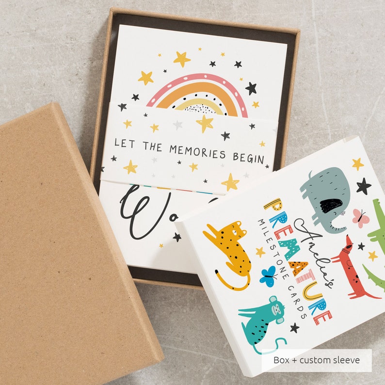 Preemie Milestone Cards Premature Baby Milestone Cards Unisex Preemie Milestone Cards For Preemie Baby Preemie Baby Gift Journey Cards