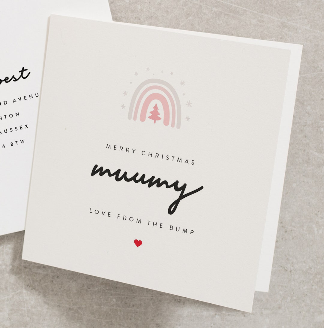 Christmas Card to Mummy From Bump