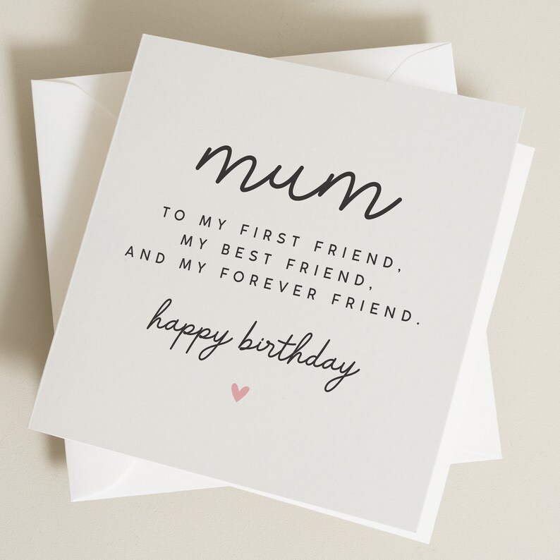 Mum Birthday Card, Wonderful Mum Card for Her, Special Mummy Birthday Card, From Daughter Mummy, Mother and Best Friend image 1