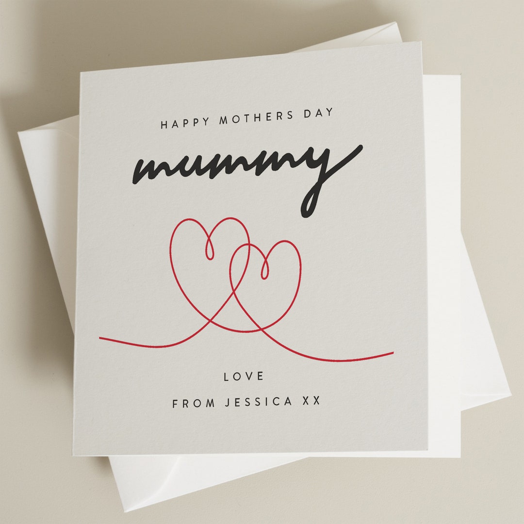 Heart Mothers Day, Happy Mothers Day Mummy, Heart Mothers Day Card ...