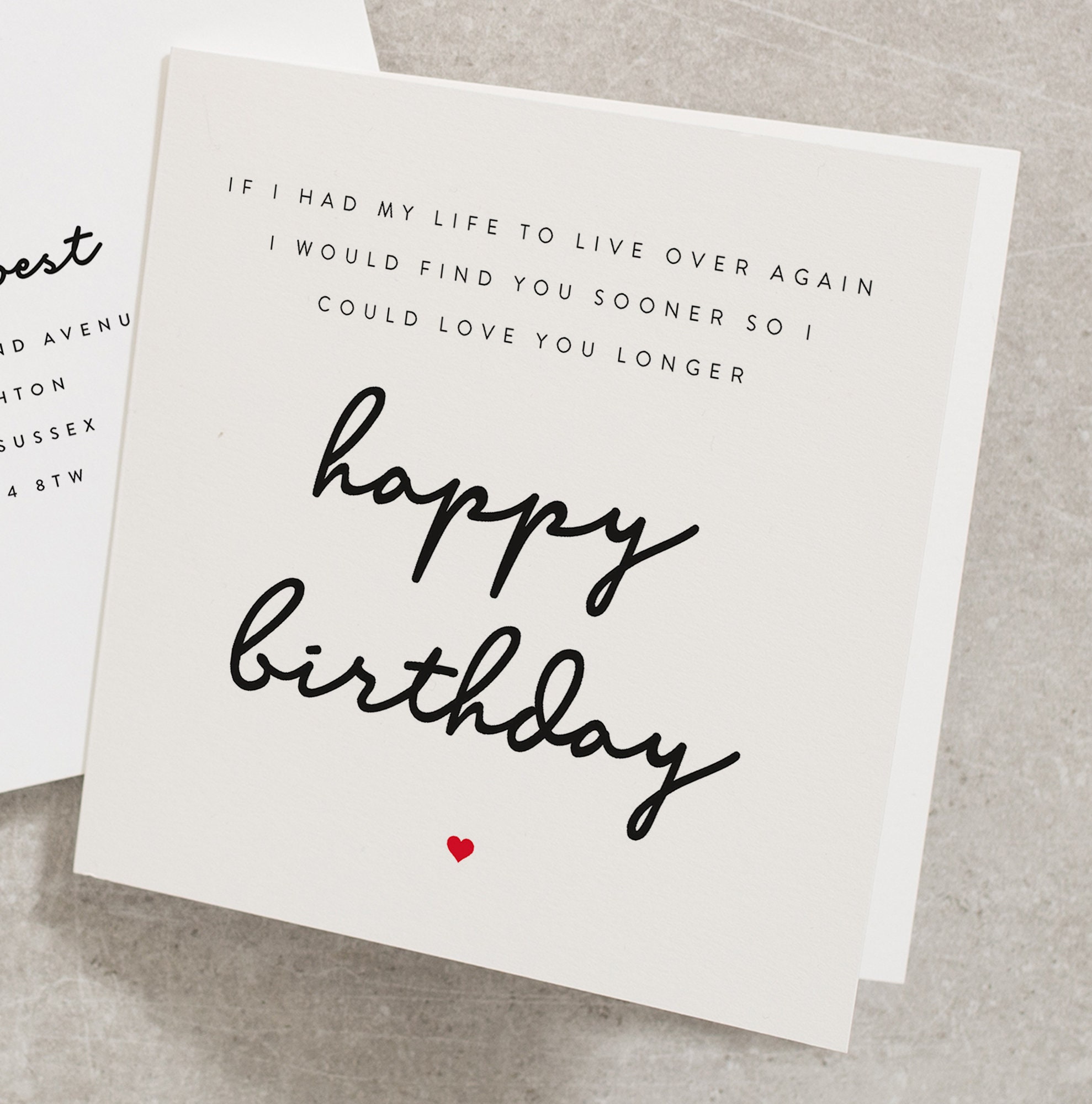 Romantic Birthday Card for Her Wife Birthday Card I Would - Etsy UK