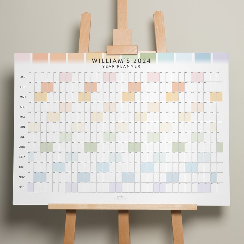 2024 Wall Planner, 2024 Year Planner, A1 Wall Calendar, Monthly Planner, Holiday And Family Planner, Portrait And Landscape Office Planner Landscape