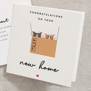 Happy New Home Card, Congratulations On Your New Home Card, Housewarming Card, Happy Moving Day Card, New Home Card UK NH018