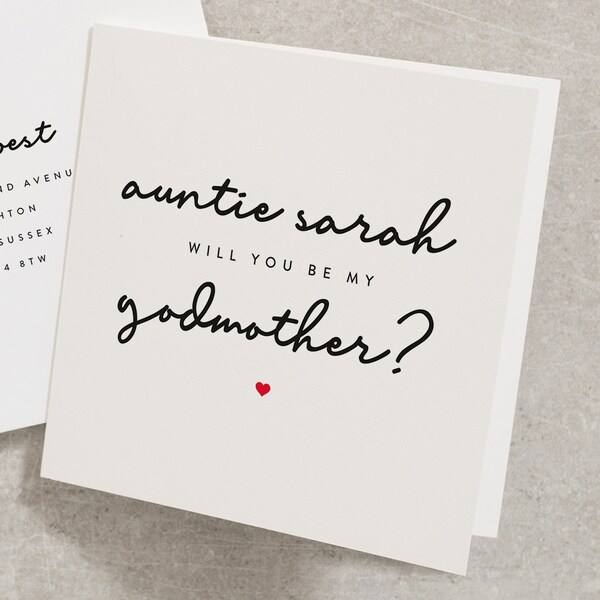 Godmother Card Etsy