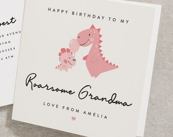 Grandma Birthday Card, Happy Birthday Nanny Card, Birthday Card For Grandmother, Special Nan Birthday Card, Happy Birthday Card BC1056