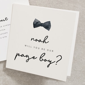 Page Boy Card, Cute Wedding Card, Will You Be Our Page Boy, Wedding Card, For Page Boy, Request, Page Boy Proposal, With Envelope WY055