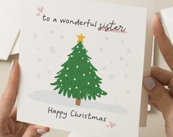 Sister Christmas Card, Special Sister Card For Christmas, Christmas Card Sister, Sister Xmas Card, Special Christmas Card To Sister, Xmas