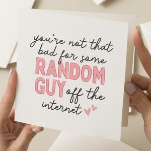 Funny Valentines Day Card Husband, Dating App Card, Online Dating Valentines Card Boyfriend, Anniversary Card For Him, Joke Birthday Card