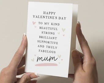 Mum Poem Valentines Day Card, Special Valentine's Day Card Mum, Valentine Card Mum, For Mum, Mummy, Mum Valentines Card, Mummy Valentines