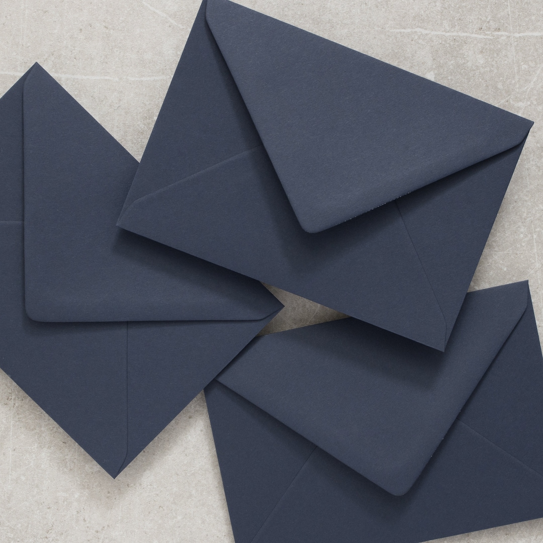 Imperial Blue Envelopes C6 5x7 C5 Envelopes Dark Blue Etsy