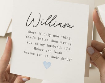 Happy Fathers Day To My Husband, Husband Fathers Day Card, Fathers Day Card For Husband, Best Dad And Husband, Partner Fathers Day Gift