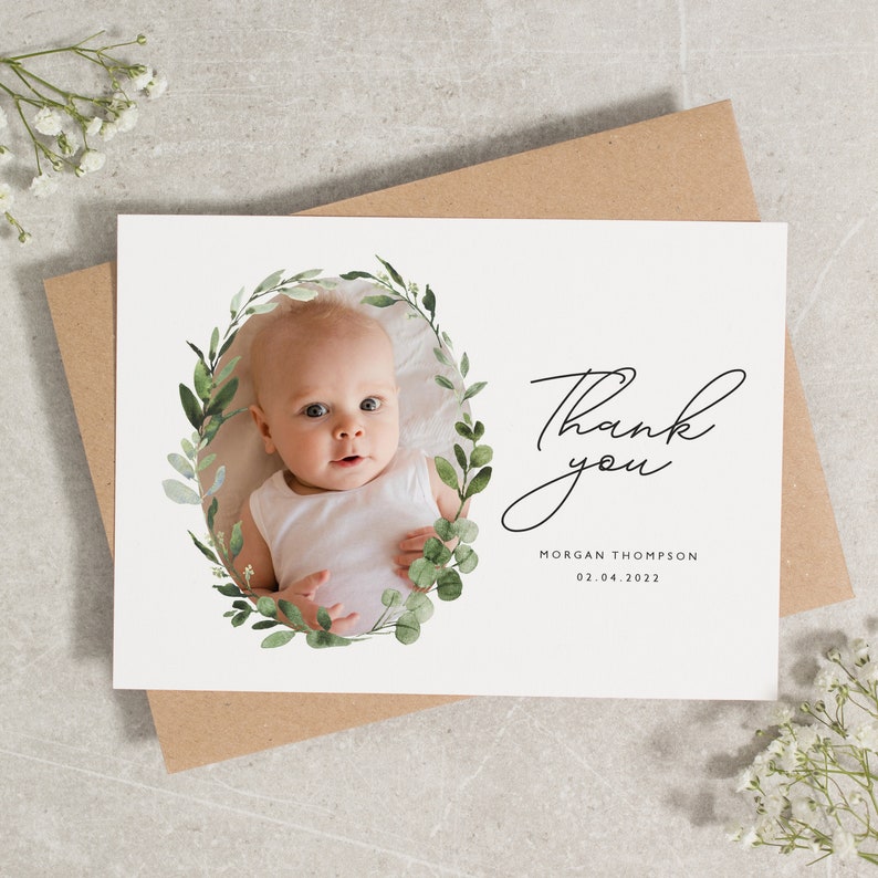 Baby Thank You Cards Multi Photo Baby Thank You Baby Thank Etsy UK