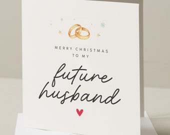 Future Husband Christmas Card, Husband To Be, Christmas Gift For Fiance, Romantic Christmas Card, Christmas Card To Partner, Xmas Card Man