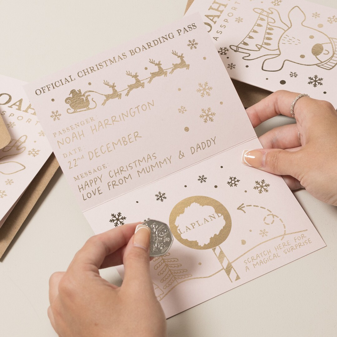 Lapland Reveal Scratch Holiday, Christmas Holiday Scratch Card