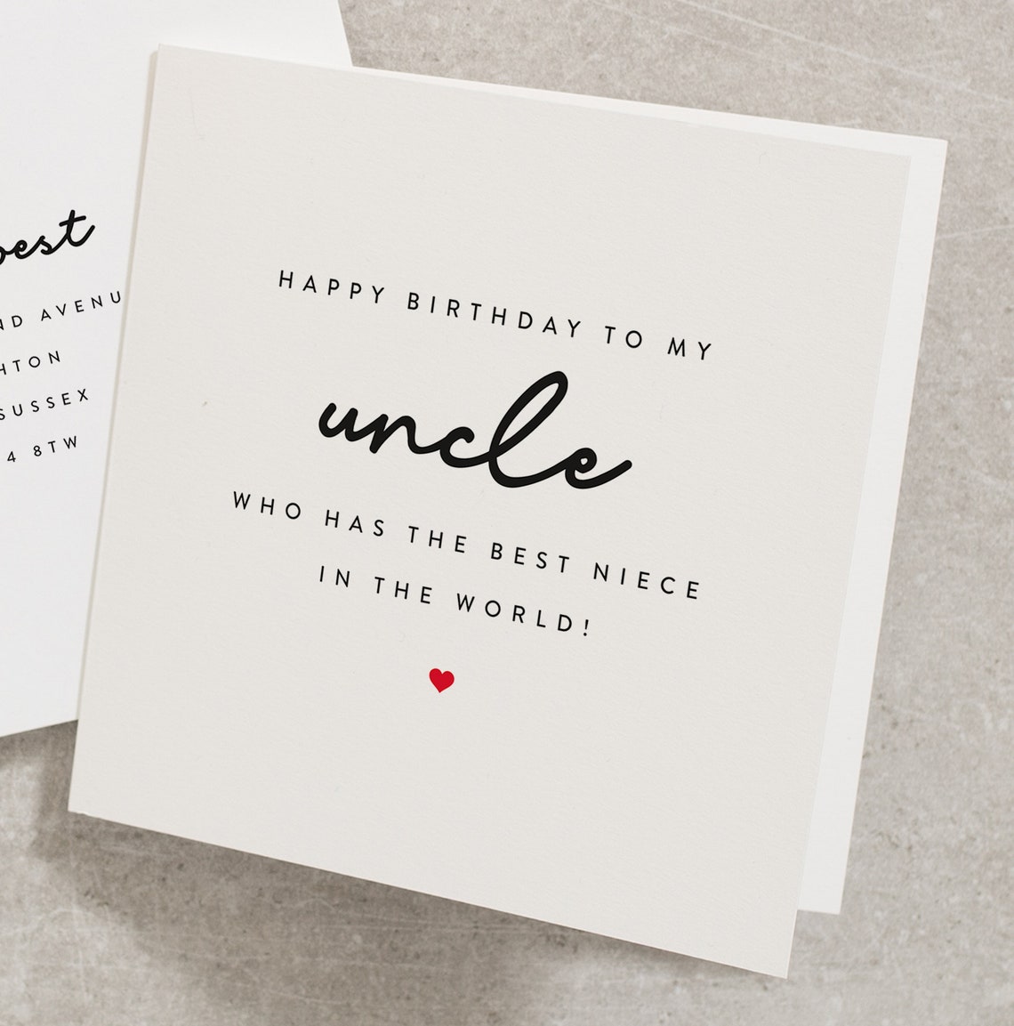 Funny Uncle Birthday Card To My Favourite Uncle Funny Uncle Etsy