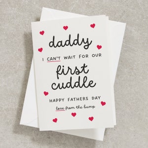 Fathers Day Card From Bump, Dad to Be Card, Card From The Bump, Daddy To Be Fathers Day Card, Expectant Father, 1st Fathers Day Card FC002