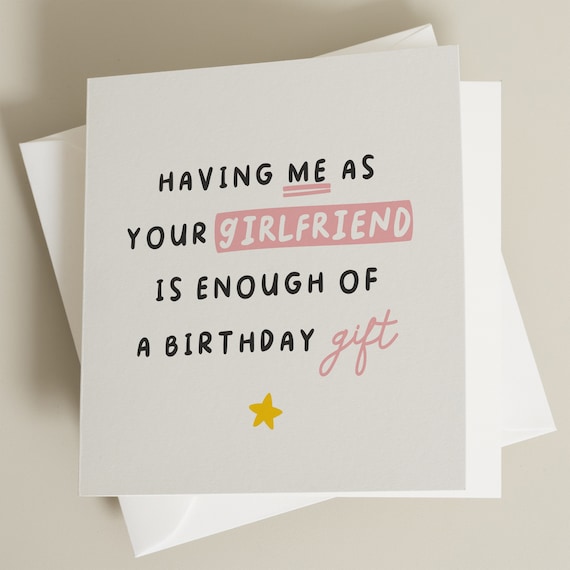 Funny Birthday Card for Boyfriend, Birthday Gift for Boyfriend, Birthday  Card for Partner, Boyfriend Birthday Card, Joke Card for Him 