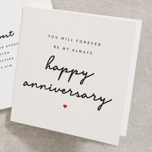 Happy Anniversary Card For Partner, Husband Anniversary Card, Anniversary Wife Card, Boyfriend Card For Anniversary AN1015