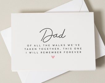 For Dad On My Wedding Day Card, Wedding Day Card For Father, Wedding Day Card For Father, On The Day Wedding Card, Happy Wedding Day Card