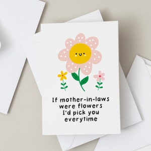 Mother in Law Birthday Card, Funny Birthday Card For Mum in Law, Mum Birthday Gift, Birthday Card For Her, Mummy in Law Card