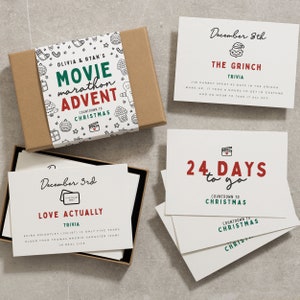Christmas Advent Calendar for Adults, Family Movie Advent Calendar for Him  or Her, Film Christmas Countdown Box Ideas Advent UK 2023 - Etsy