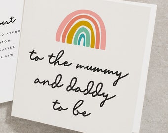 Pregnancy Card For The Mummy and Daddy To Be, Mummy and Daddy To Be Pregnancy Card, Congratulations On Your Pregnancy Card PG038