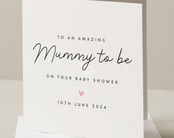 Baby Shower Card For Friend, Baby Shower Gift, Mummy To Be Card Congratulations Pregnancy Card, Personalised Pregnancy Card, Parents To Be