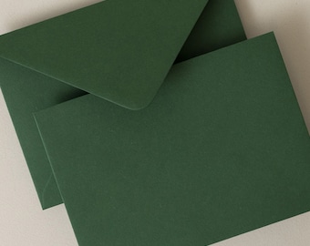 Buste verde bottiglia, buste per inviti verdi, buste RSVP Colorplan, buste per matrimoni verdi, verde scuro, C6, C5 o 5x7