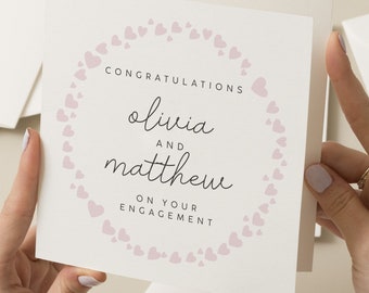 Congratulations on Your Engagement Card, Engagement Card, Simple Engagement Cards, You're Engaged Card, Happily Ever After, Friend, Family