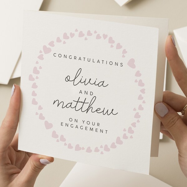 Congratulations on Your Engagement Card, Engagement Card, Simple Engagement Cards, You're Engaged Card, Happily Ever After, Friend, Family