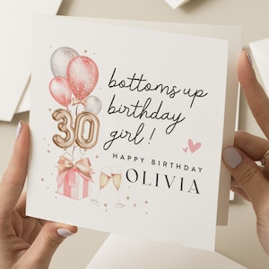 Personalised 30th Birthday Card For Daughter, Thirtieth Birthday Card For Her, 30th Birthday Card, 30th Birthday Gift For Sister, Friend