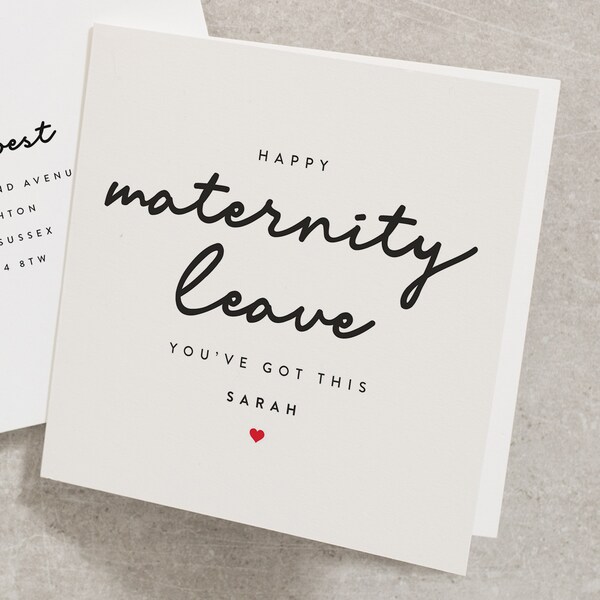 Happy Maternity Leave Card, Personalised You've Got This Card, The Next Chapter Good Luck Card, Good Luck On Your New Adventure Card GL008