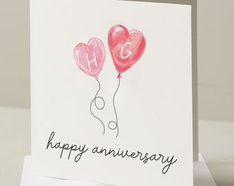 Biglietto di anniversario di matrimonio per il marito, regalo di anniversario personalizzato per lei, regalo di anniversario per il fidanzato, biglietto di anniversario di carta per lui